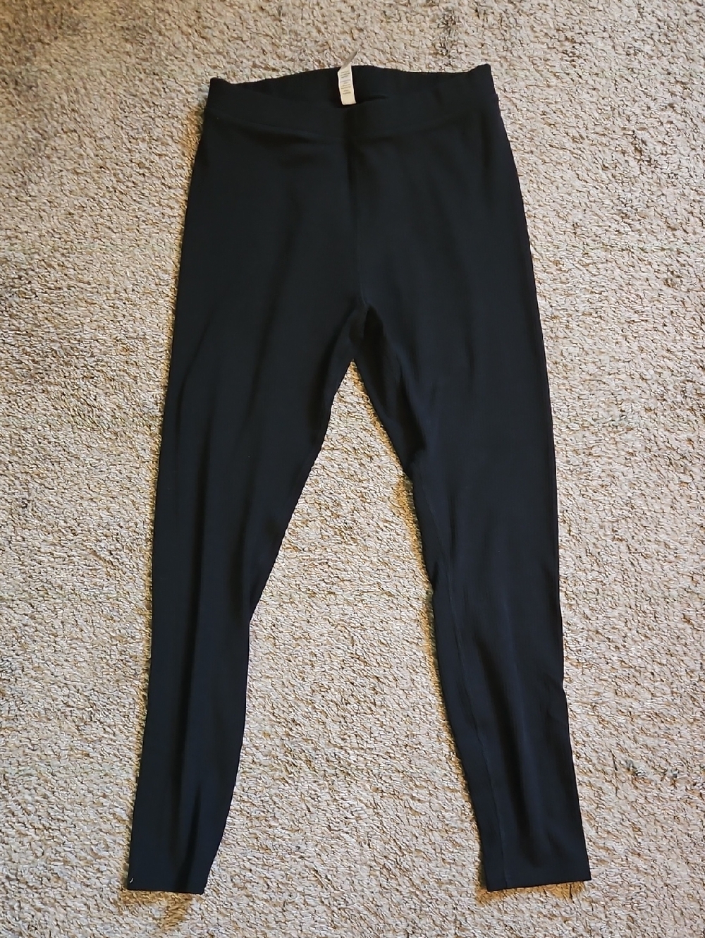 ALO Ribbed Black High-Rise Leggings